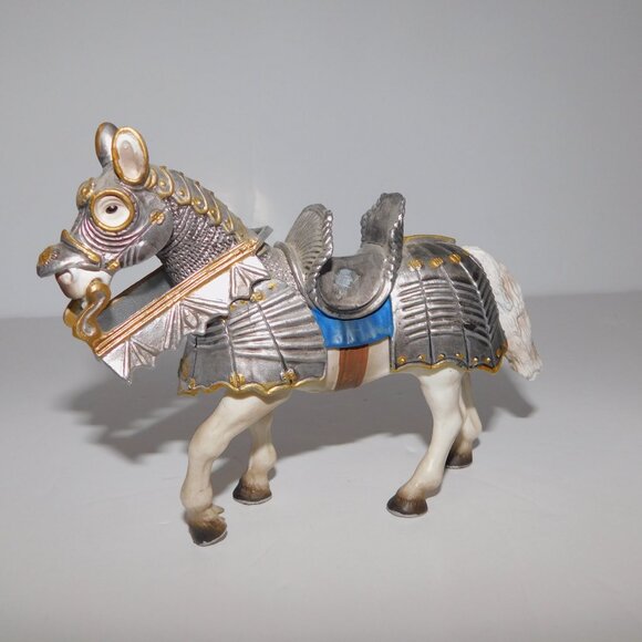 VTG 2002 PAPO Joan of Arc Figure & 2003 Schleich White Knights Horse - Picture 5 of 9